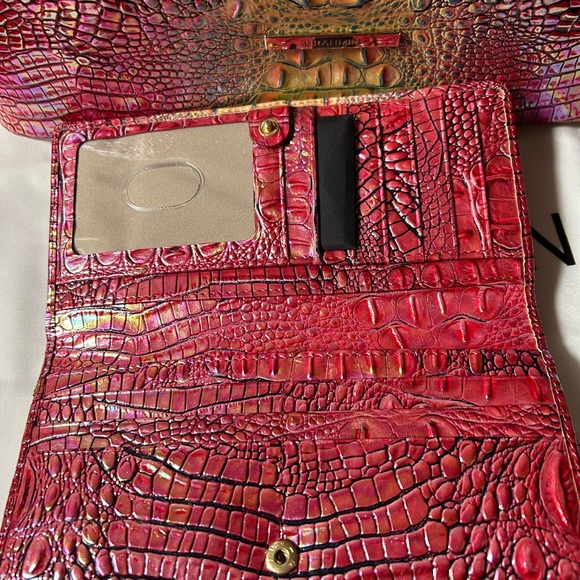 BRAHMIN ELLEN SND ADY WALLET DRAGONFRUIT MINI OMBRÉ MELBOURNE - Picture 6 of 10
